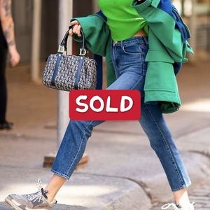 Vintage Christian Dior Navy Mini Boston Bag